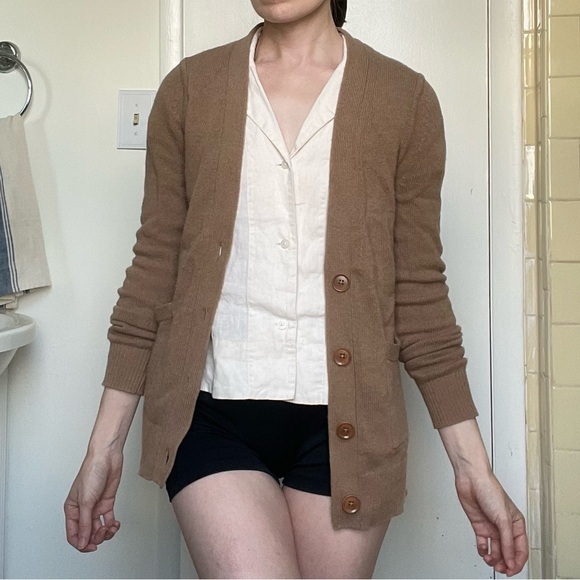 Banana Republic Italian Wool Cashmere Cardigan with Pockets - Picture 1 of 8